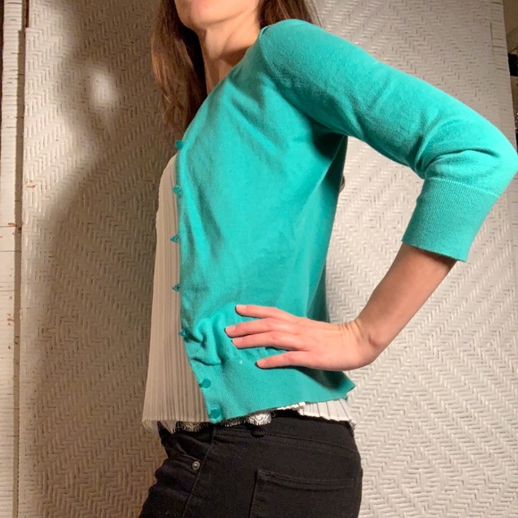 J. Crew Sweaters - Sm J Crew cardigan- light teal/sea foam green